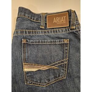 ARIAT M2 Traditional Relaxed Boot Cut Denim Jeans Mens 38x36 Blue Cotton